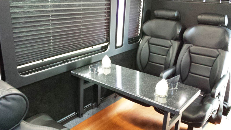 Executive Coach Bucket Seats with Tables